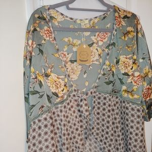 Sheer-ish kimono tunic